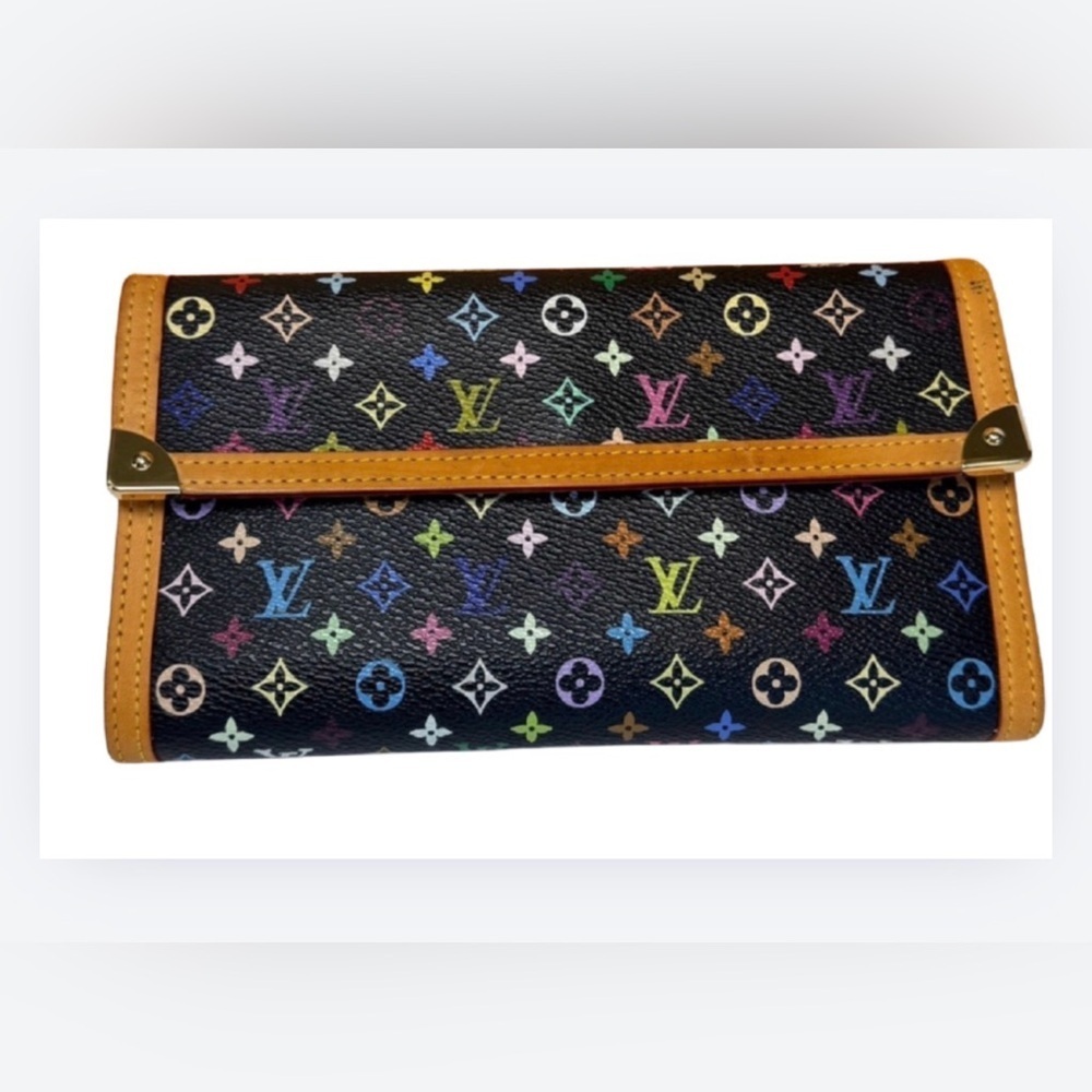 Louis Vuitton Takashi Murakami Porte Tresor Multicolor International Card Wallet